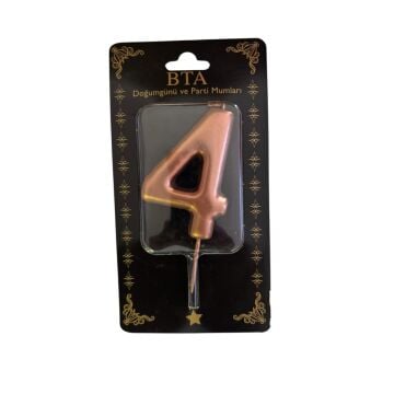RAKAM MUM 8 CM ROSE GOLD ''4''