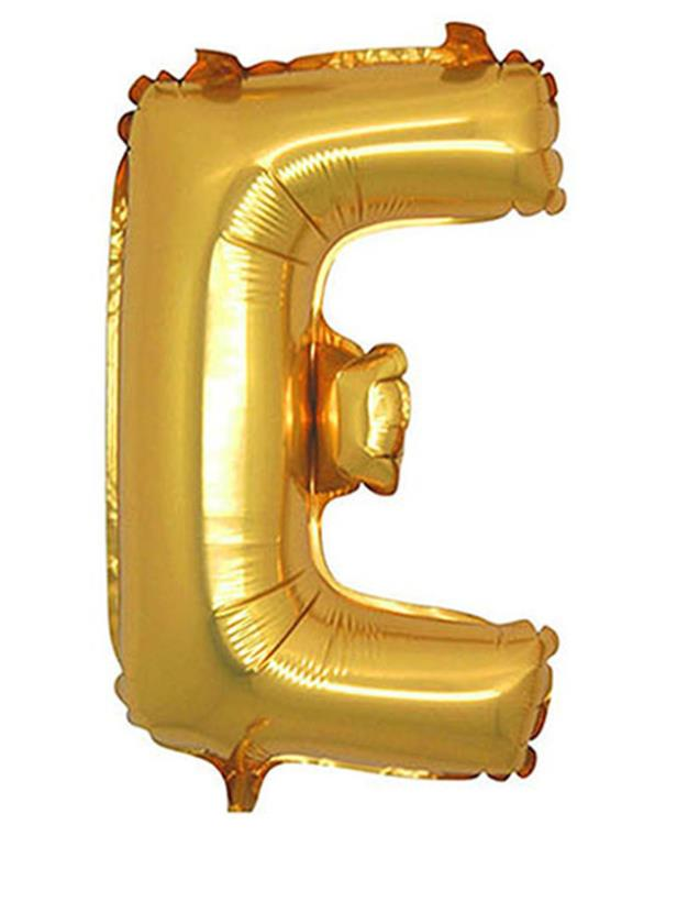 S/SHAPE FOLYO BALON HARF -E- GOLD