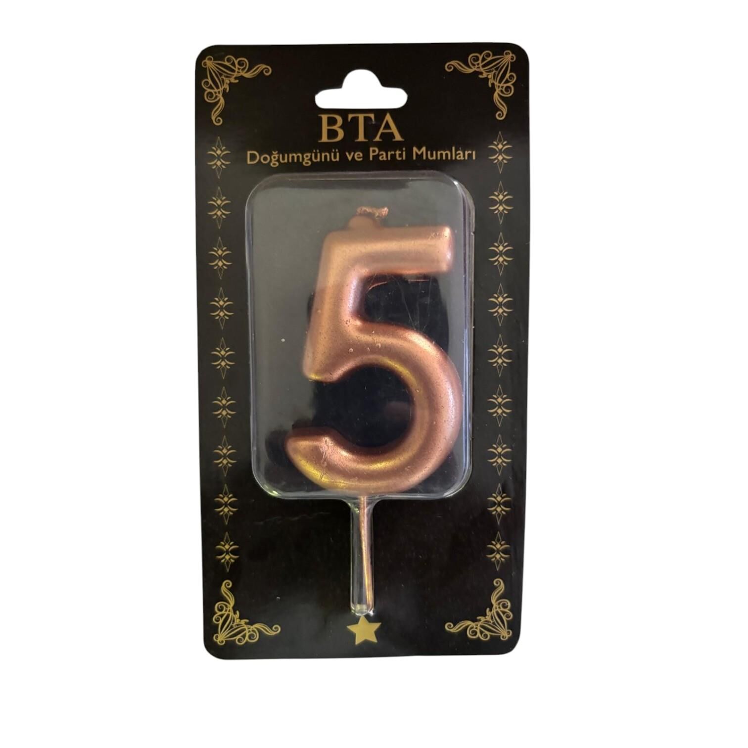 RAKAM MUM 8 CM ROSE GOLD ''5''