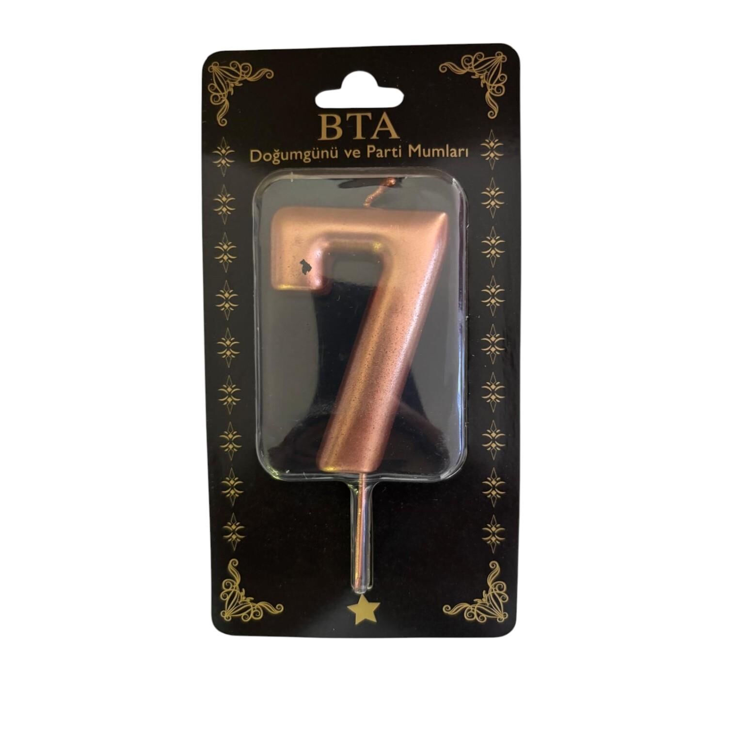 RAKAM MUM 8 CM ROSE GOLD ''7''