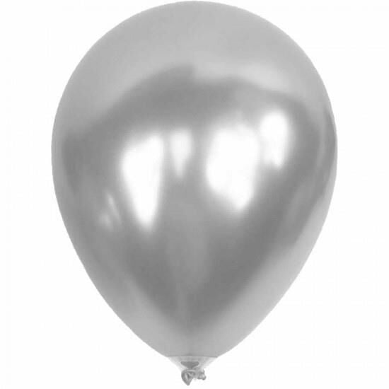 5'' METALİK SİLVER BALON