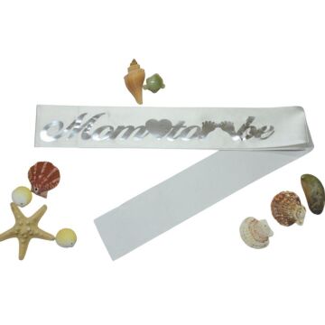 MOM TO BE BASKILI KUŞAK BEYAZ GÜMÜŞ