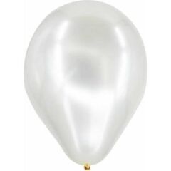 5'' METALİK BEYAZ BALON