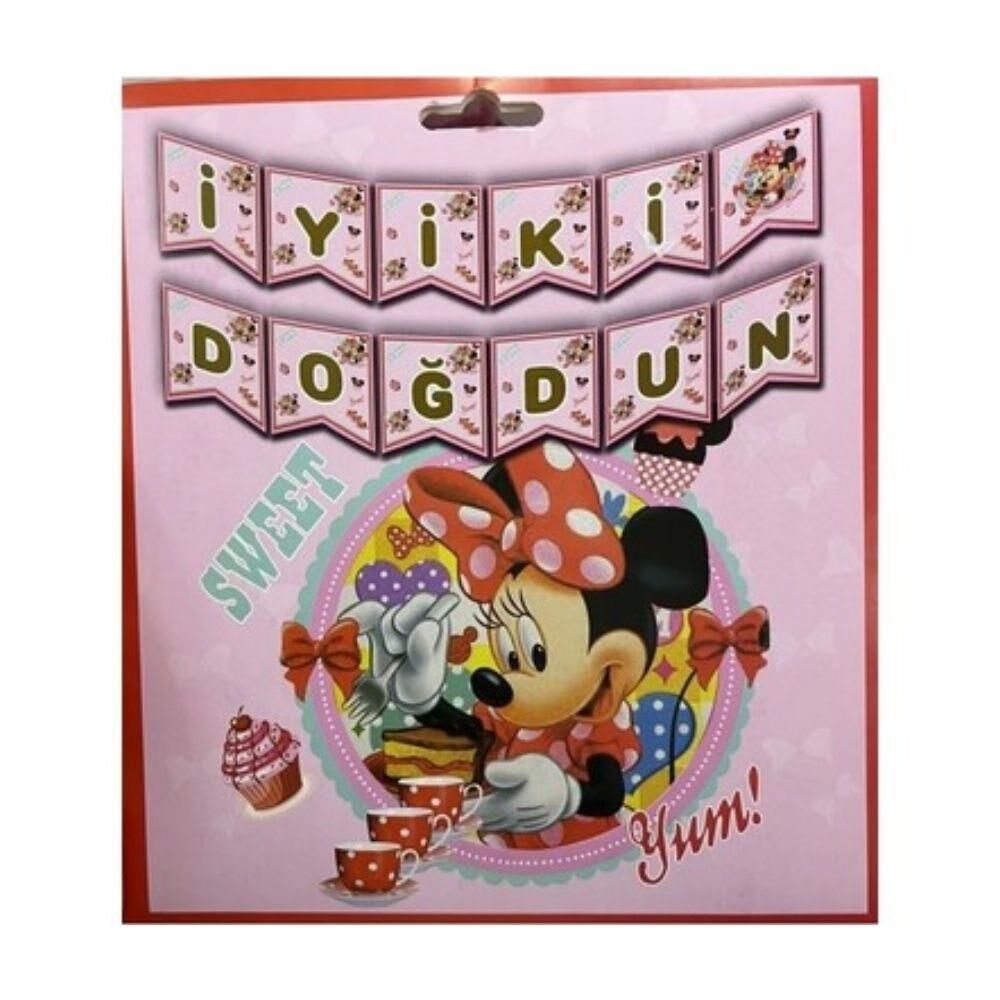MINNIE YAZI BANNER BAYRAK SET