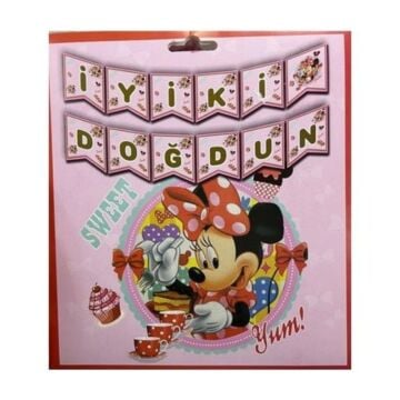 MINNIE YAZI BANNER BAYRAK SET