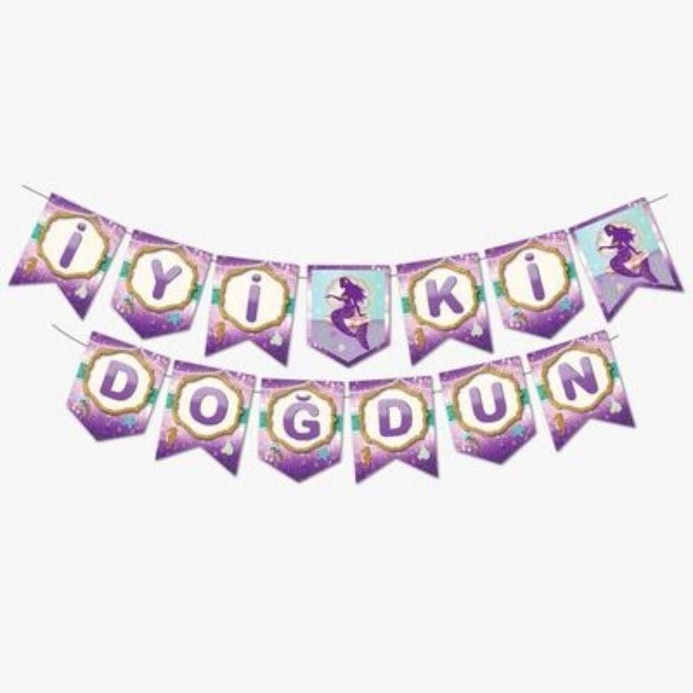 DENİZ KIZI YAZI BANNER BAYRAK SET