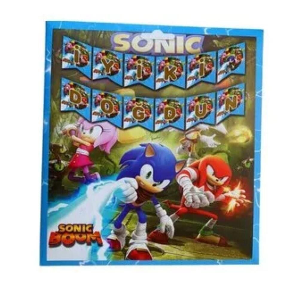 SONİC BASKILI İYİ Kİ DOĞDUN BANNER