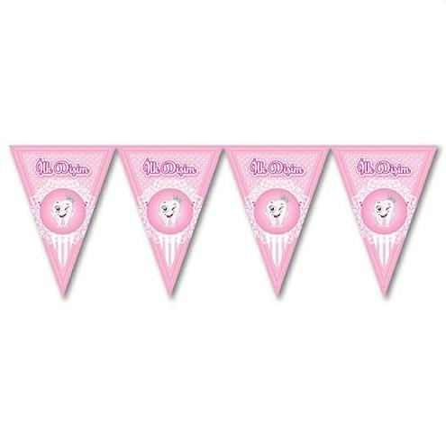 Üçgen Flama İlk Dişim Pembe