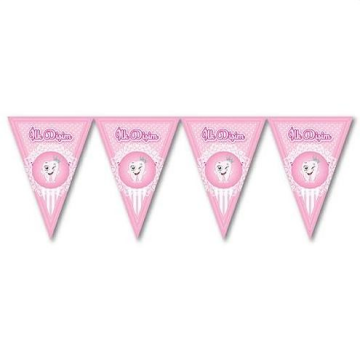 Üçgen Flama İlk Dişim Pembe