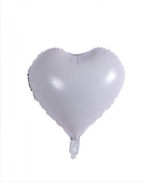 18'' KALP BEYAZ FOLYO BALON