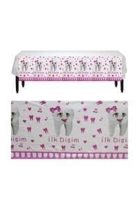 DİŞ BUĞDAYI PLASTİK MASA ÖRTÜSÜ - PEMBE