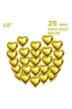 10'' KALP FOLYO GOLD ( 25 Lİ )