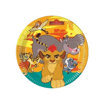 Aslan Kral Lisanslı Karton Tabak ( 8 Adet )