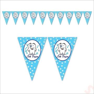 Üçgen Flama İlk Dişim Mavi