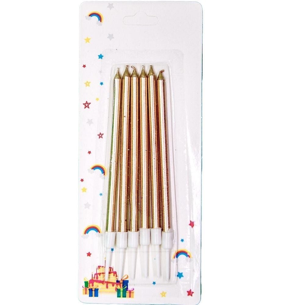 6 LI BAKIR MUM 13 CM ALTLIKLI