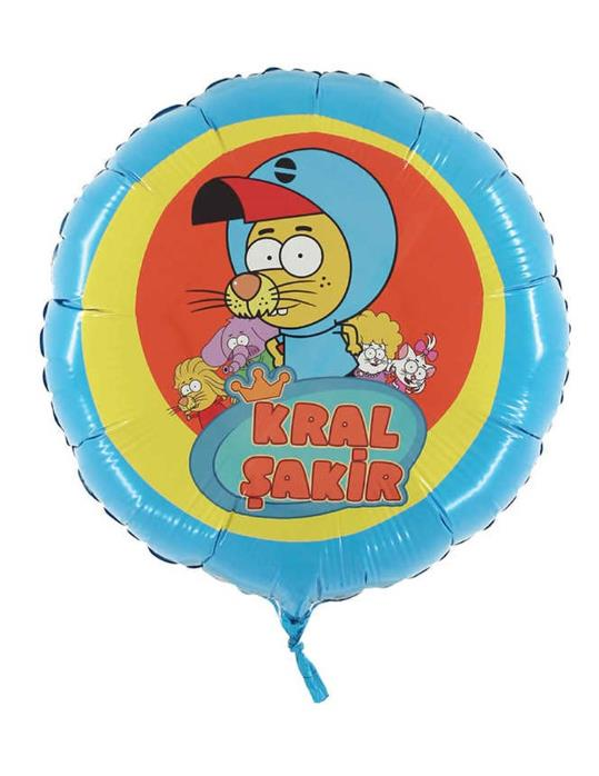 Kral Şakir Yuvarlak Folyo Balon 45 Cm 18''
