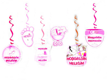 Hoşgeldin Meleğim Spiral Tavan Süsü