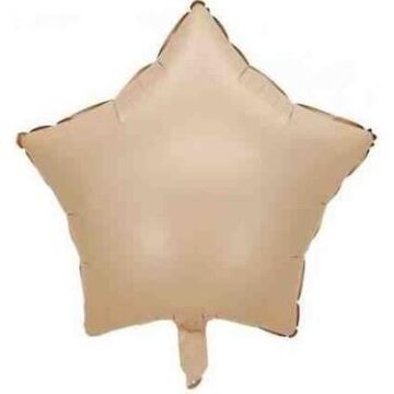18'' YILDIZ  KARAMEL RENK FOLYO BALON