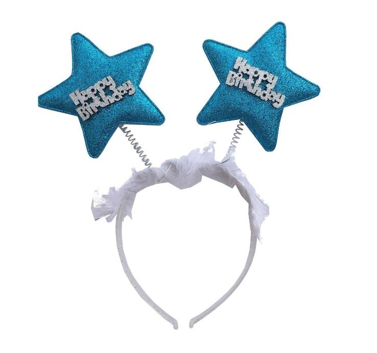 Happy B.Day Yıldız Taç Simli