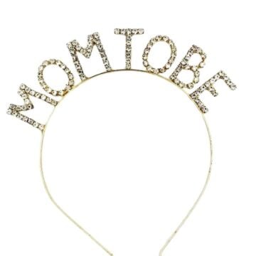 METAL TAŞLI TAÇ MOM TO BE GOLD