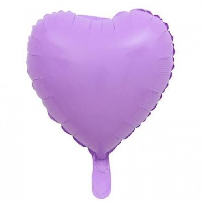 18'' KALP MAKARON LİLA FOLYO BALON