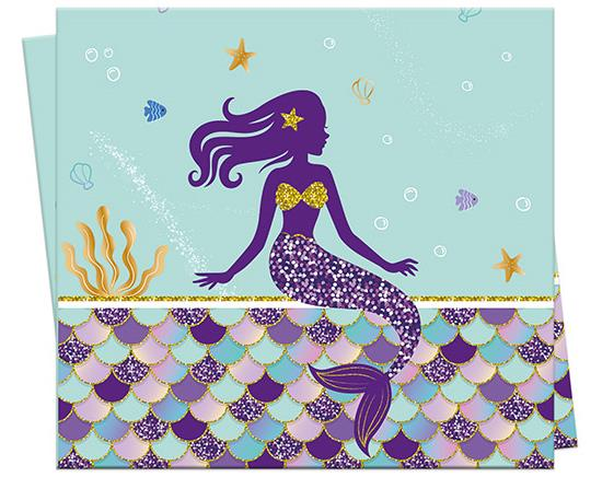 PIRILTILI DENİZKIZI MASA ÖRTÜSÜ