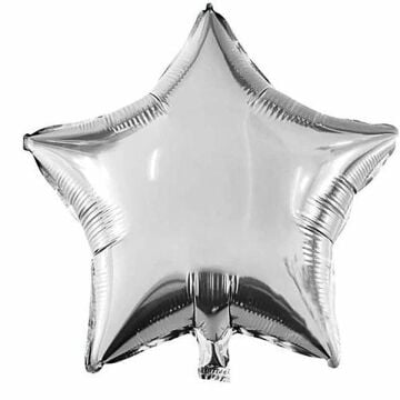 18'' YILDIZ GÜMÜŞ FOLYO BALON
