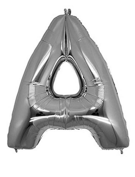 S/SHAPE FOLYO BALON HARF -A- GÜMÜŞ