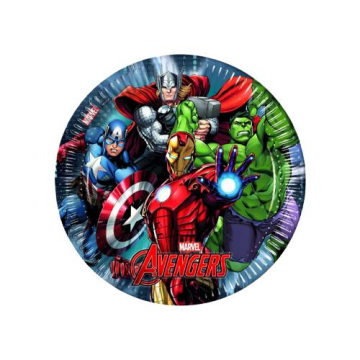 Avengers Lisanslı Karton Tabak ( 8 Adet )