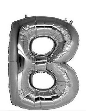 S/SHAPE FOLYO BALON HARF -B- GÜMÜŞ