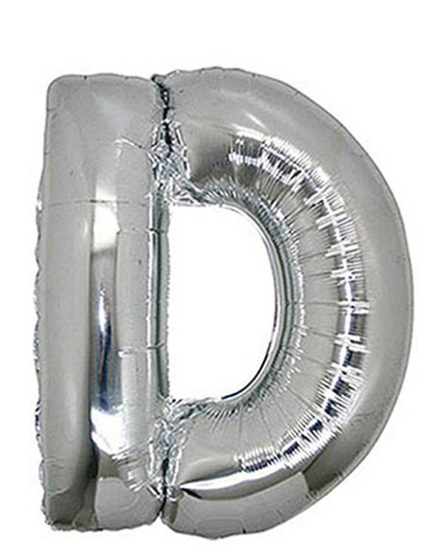 S/SHAPE FOLYO BALON HARF -D- GÜMÜŞ