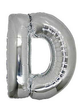 S/SHAPE FOLYO BALON HARF -D- GÜMÜŞ