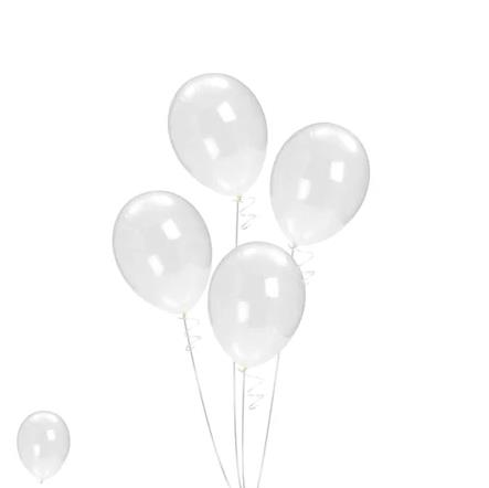 100 Adet Şeffaf Balon 35 Cm 12'' Kargo Ücretisiz (B.E)