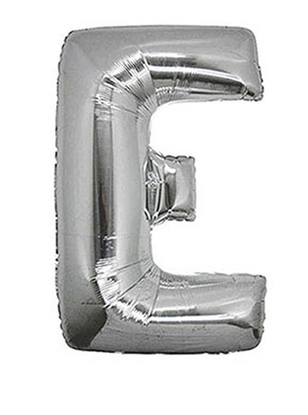 S/SHAPE FOLYO BALON HARF -E- GÜMÜŞ