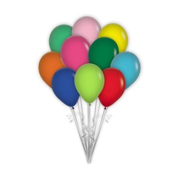 İç Mekan Pastel Balon 12'' Karışık Renk  (B.E)