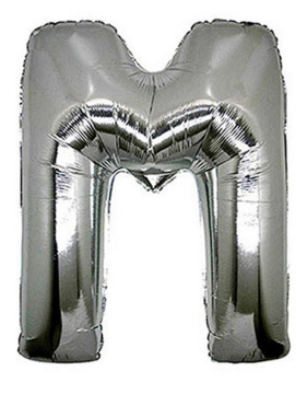 S/SHAPE FOLYO BALON HARF -M- GÜMÜŞ