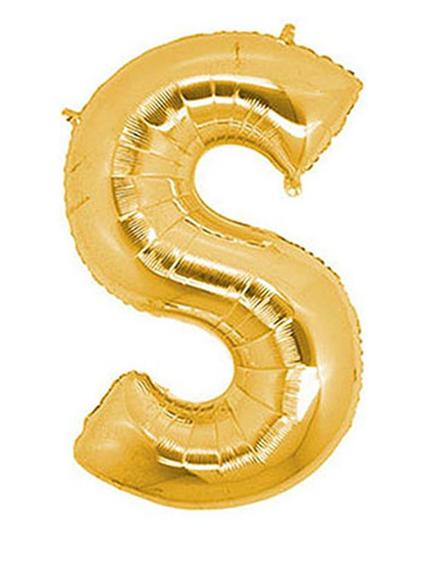 S/SHAPE FOLYO BALON HARF -S- GOLD