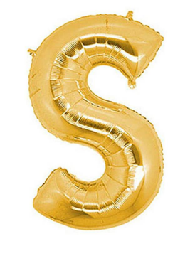 S/SHAPE FOLYO BALON HARF -S- GOLD