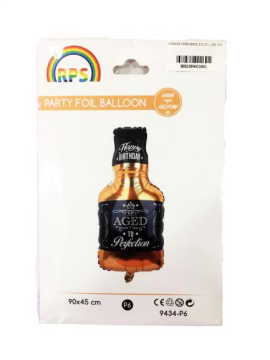 Viski Şişesi Folyo Balon 90 Cm