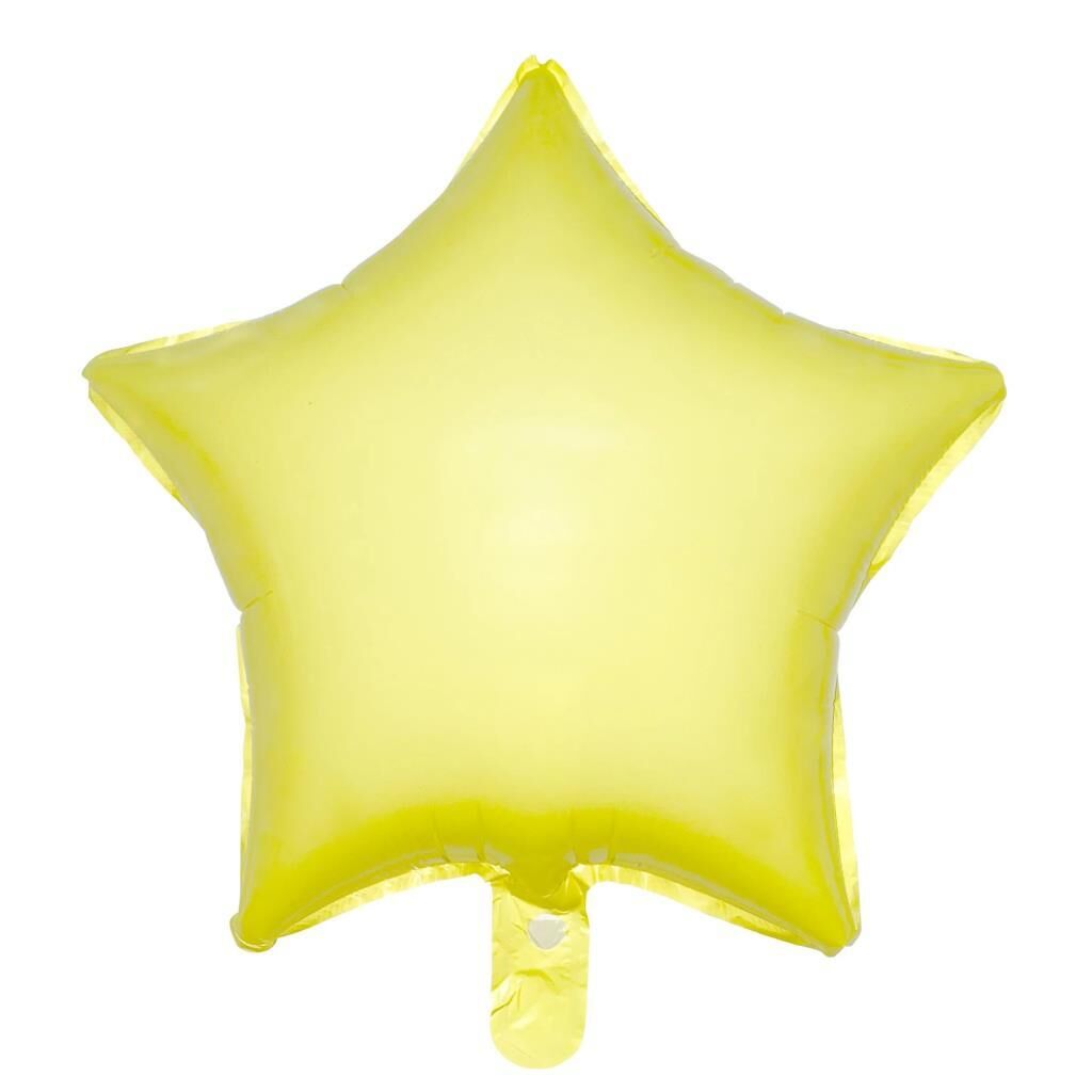 18'' YILDIZ MAKARON SARI FOLYO BALON