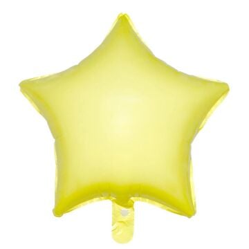 18'' YILDIZ MAKARON SARI FOLYO BALON