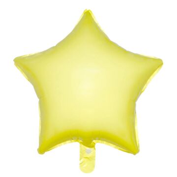 18'' YILDIZ MAKARON SARI FOLYO BALON