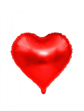 18'' KALP KIRMIZI BALON ( AÇIK FOLYO )