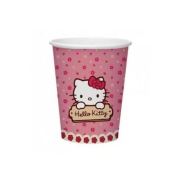Hello Kitty Lisanslı Karton Bardak ( 8 Adet )