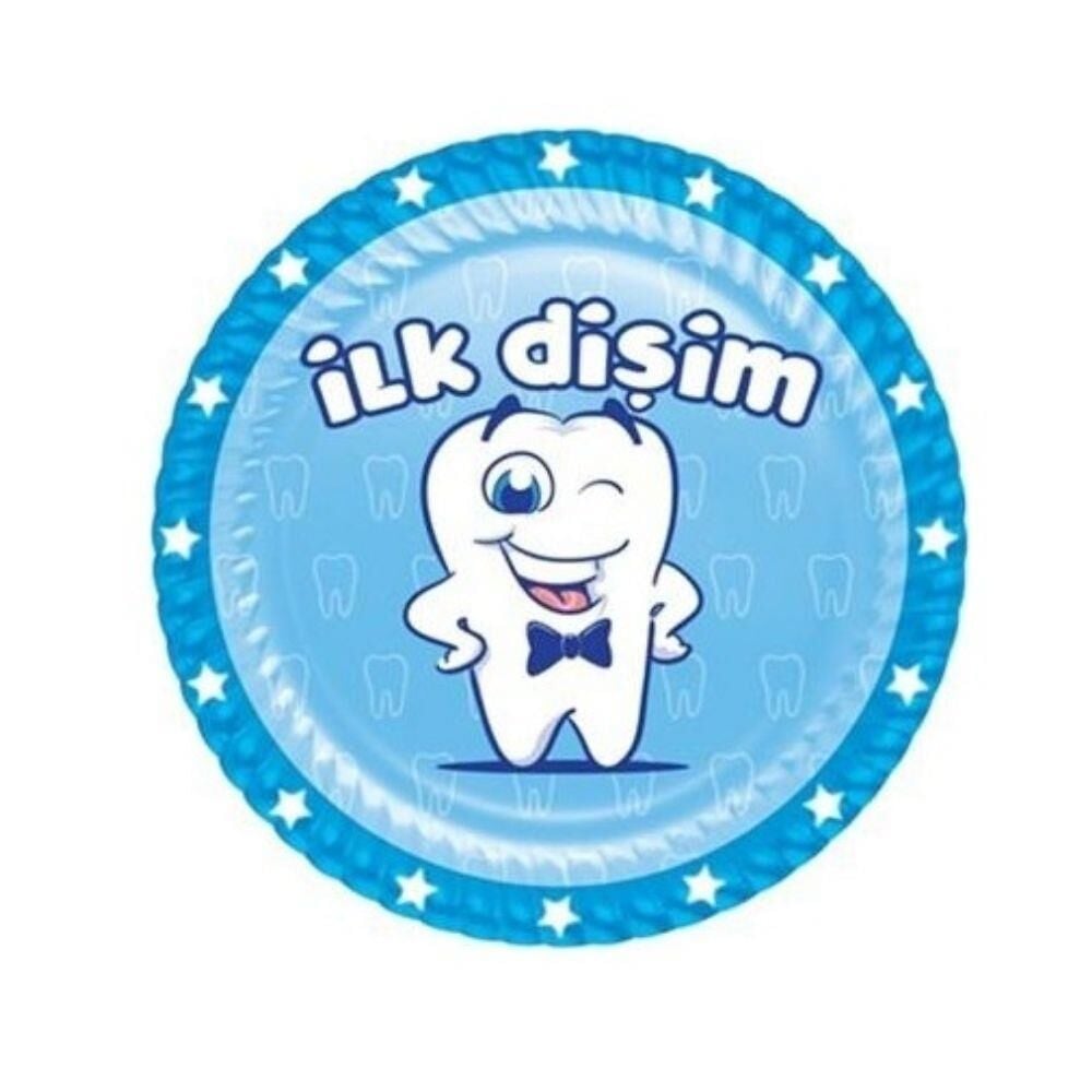 İLK DİŞİM MAVİ KARAKTERLİ KARTON TABAK