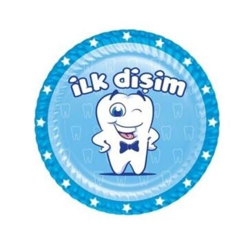 İLK DİŞİM MAVİ KARAKTERLİ KARTON TABAK