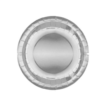 Metalize Karton Tabak Gümüş Renk ( 8 Adet )