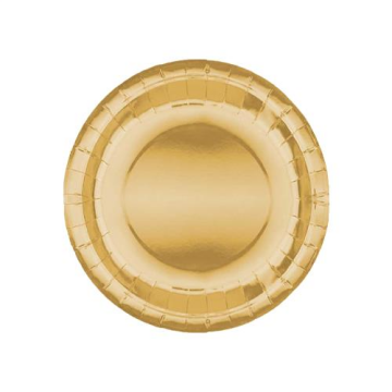 Metalize Karton Tabak Gold Renk ( 8 Adet )