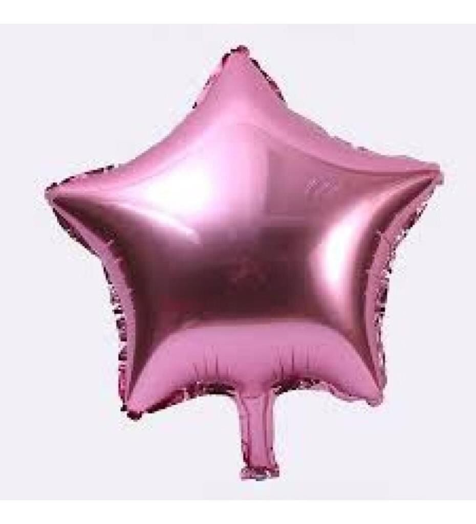 24'' YILDIZ PEMBE FOLYO BALON