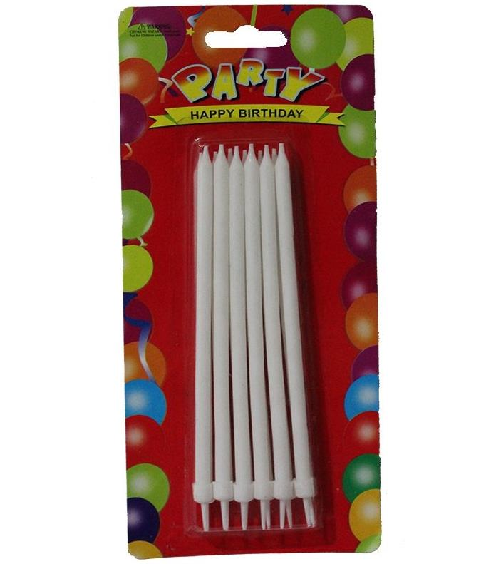Mum Beyaz Altlıklı 12 Adet 14 Cm